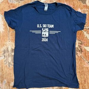 U.S. Ski Team 2024 Navy Blue Women’s S Small T-Shirt